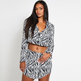 I Saw It First ISAWITFIRST Zebra Print Mini Skirt Co-Ord