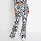 Negro y Blanco - I Saw It First - ISAWITFIRST Zebra Print Straight Leg Trousers Co-Ord - 2
