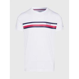 Tommy Hilfiger Monotype Chest Stripe T Shirt