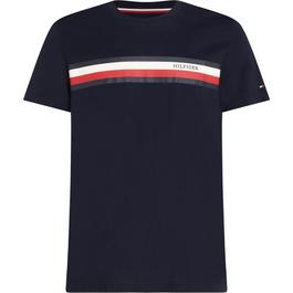 Tommy Hilfiger Monotype Chest Stripe T Shirt