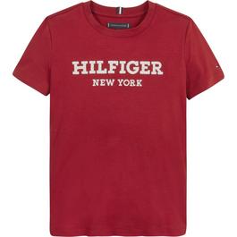 Tommy Hilfiger Heart Logo T-Shirt Junior Girls