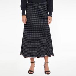 Tommy Hilfiger Polkadot Midi Skirt