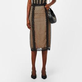 Gucci Aria Gg Midi Skirt