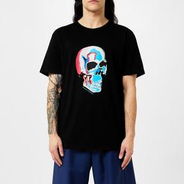 Alexander McQueen Skull Graphic Cotton T Shirt.