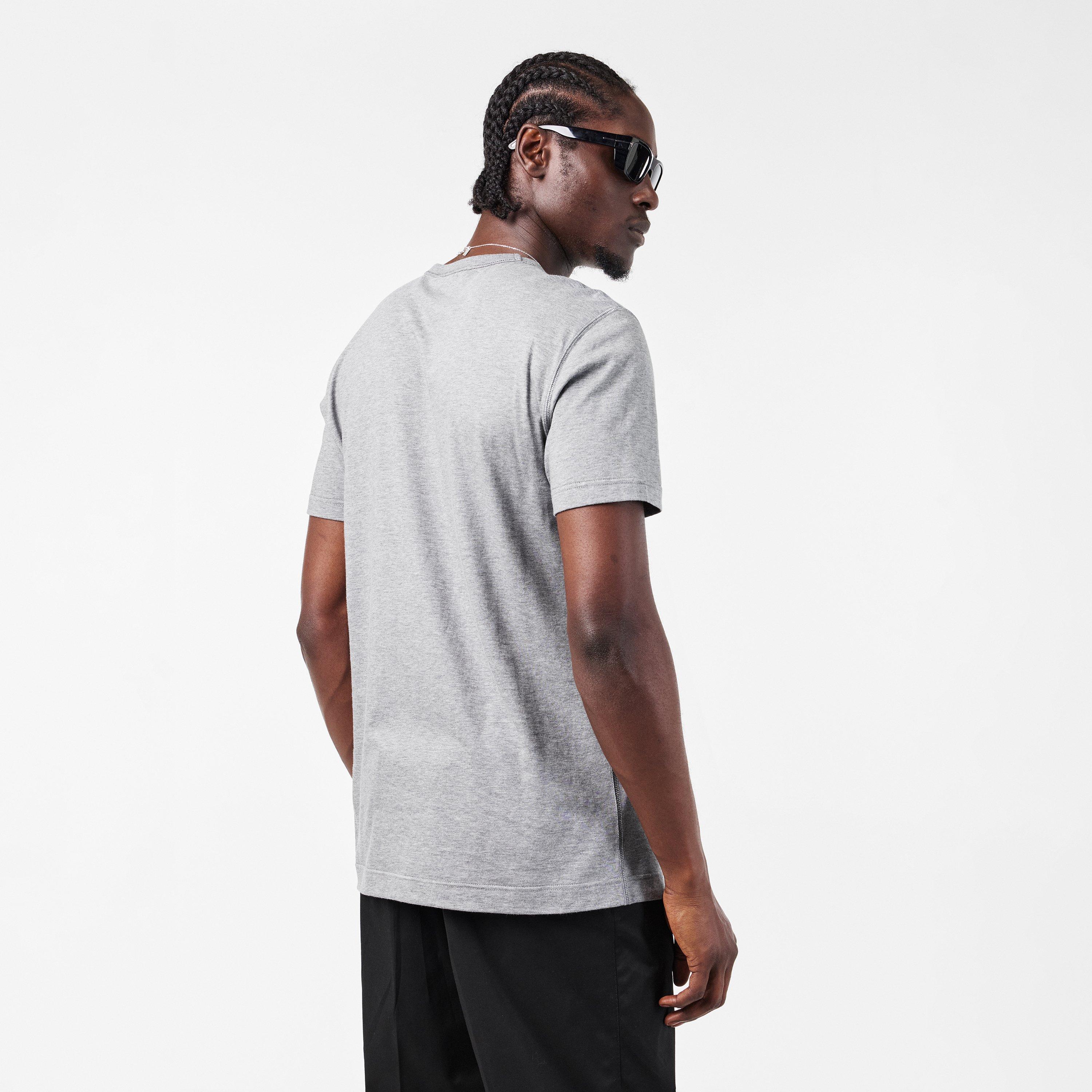 Grey - Dolce and Gabbana - Men's Cotton Plate T-Shirt - 4