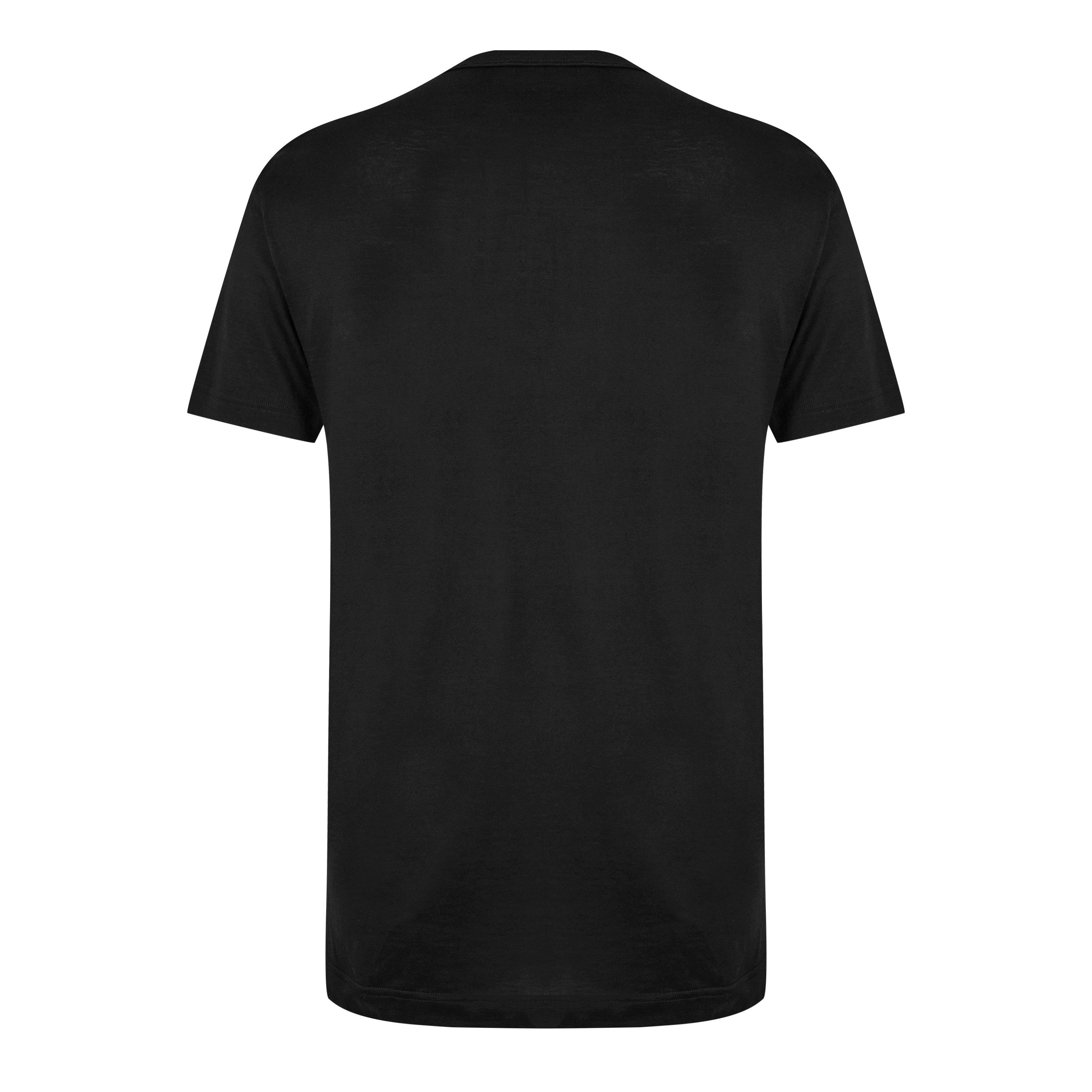 Black - Dolce and Gabbana - Men's Cotton Plate T-Shirt - 8
