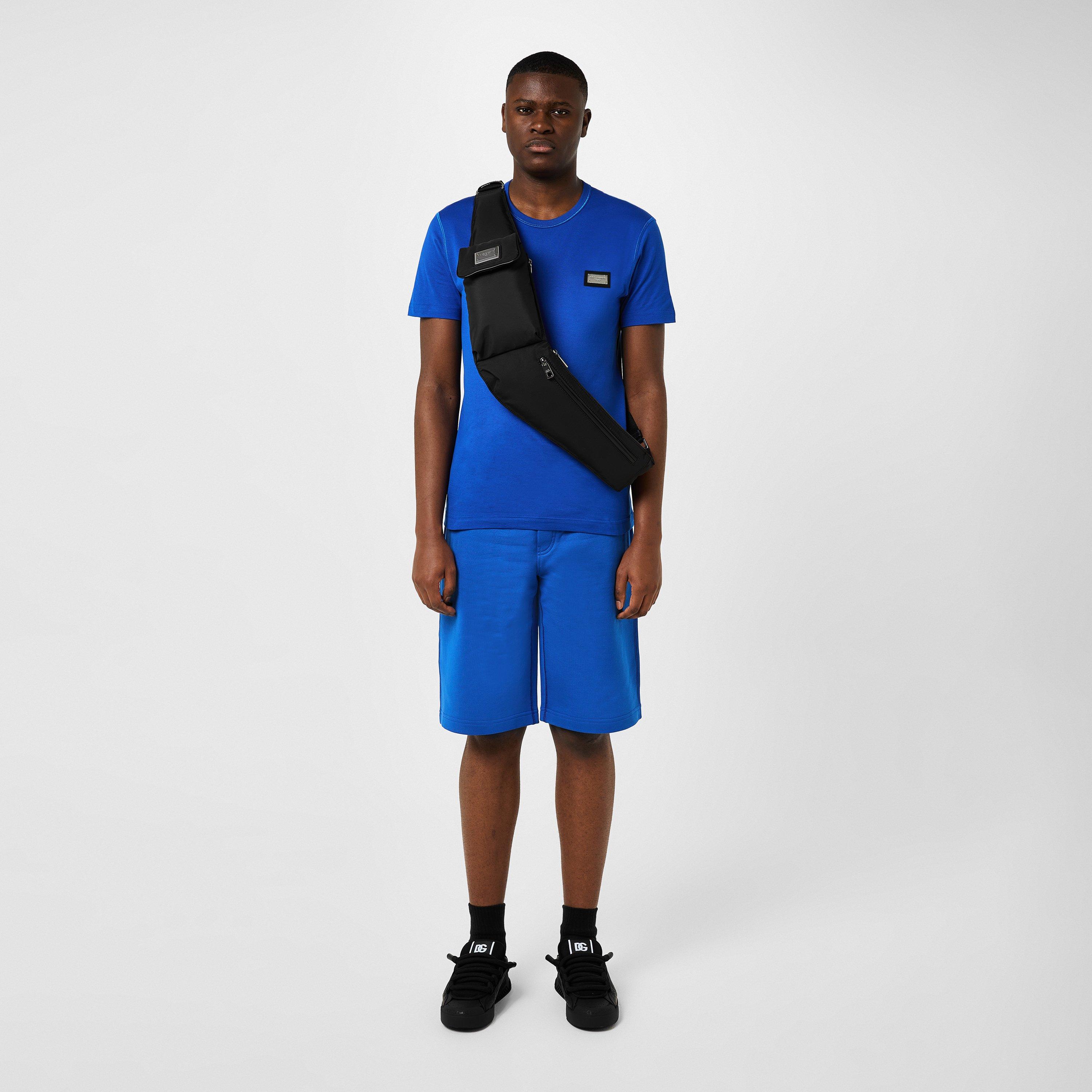 Blu Cina - Dolce and Gabbana - Men's Cotton Plate T-Shirt - 4