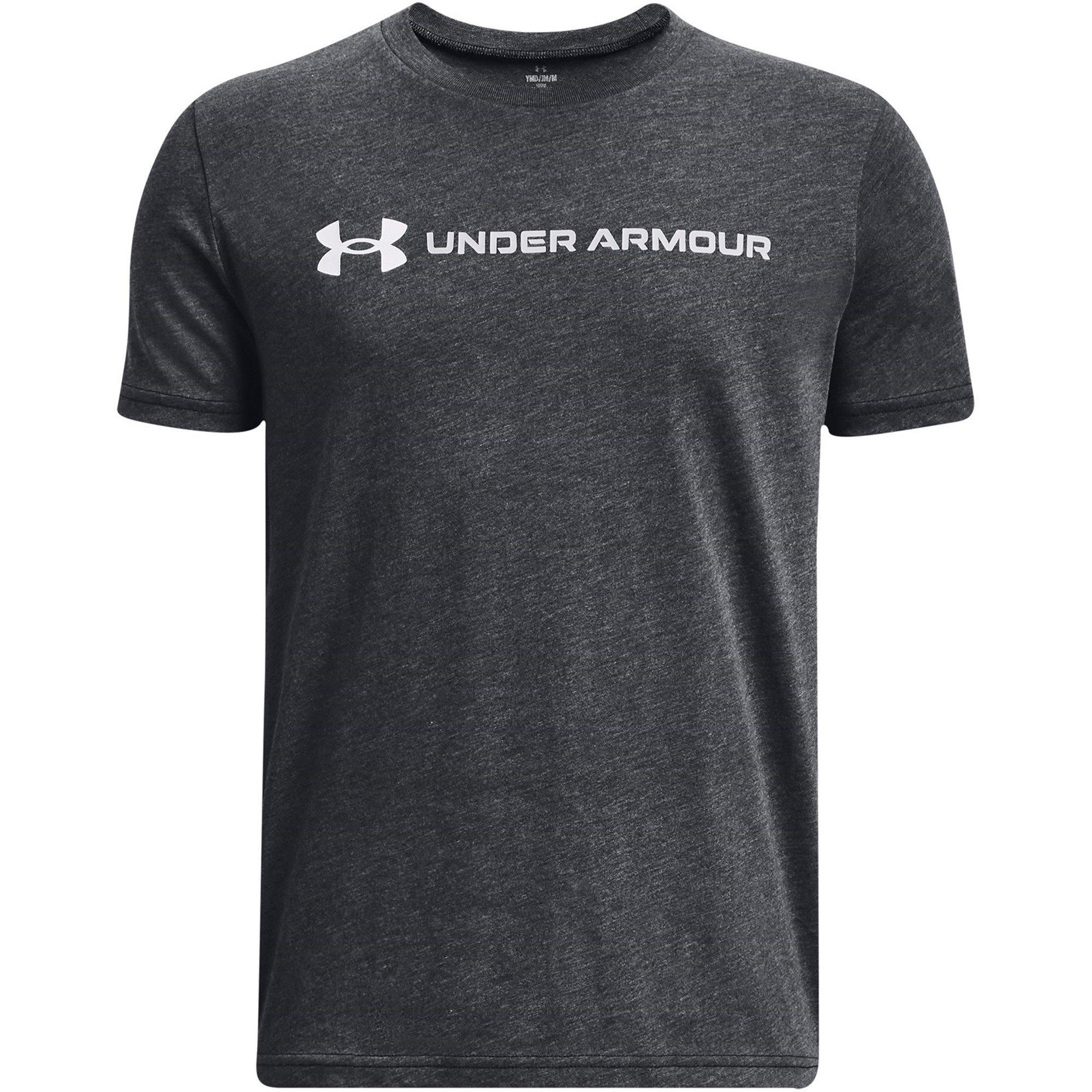 Black - Under Armour - Logo Print Regular Fit T-Shirt - 1