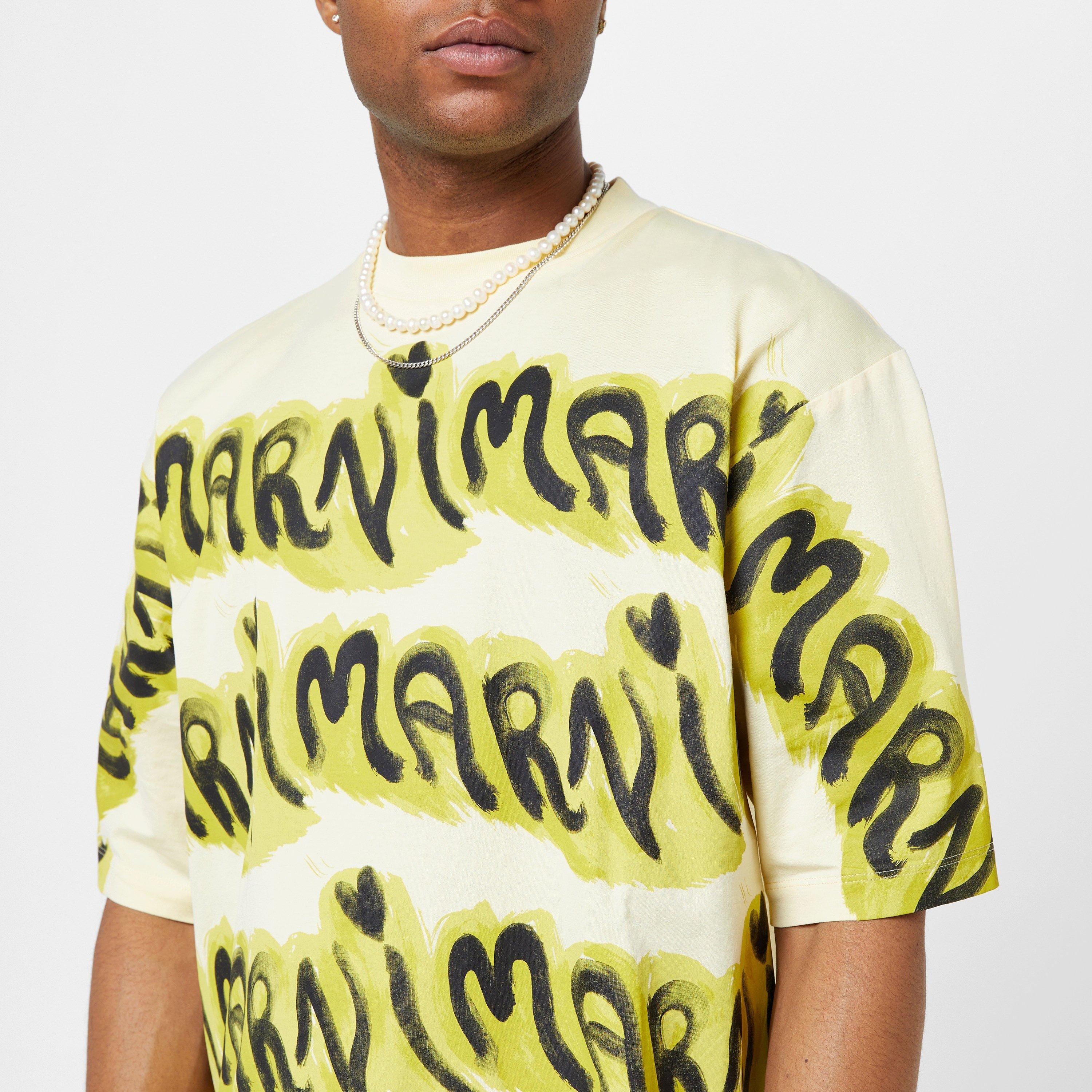 Pineapple - Marni - Men's Logo Regular Fit T-Shirt - 3