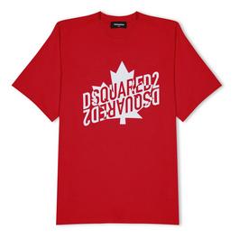 DSquared2 DSQ Maple Logo Tee Jn34