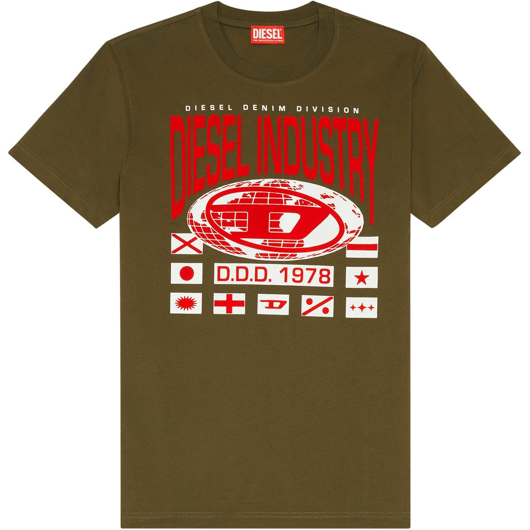 Green 5AF - Diesel - Men's Industry Regular Fit T-Shirt - 5