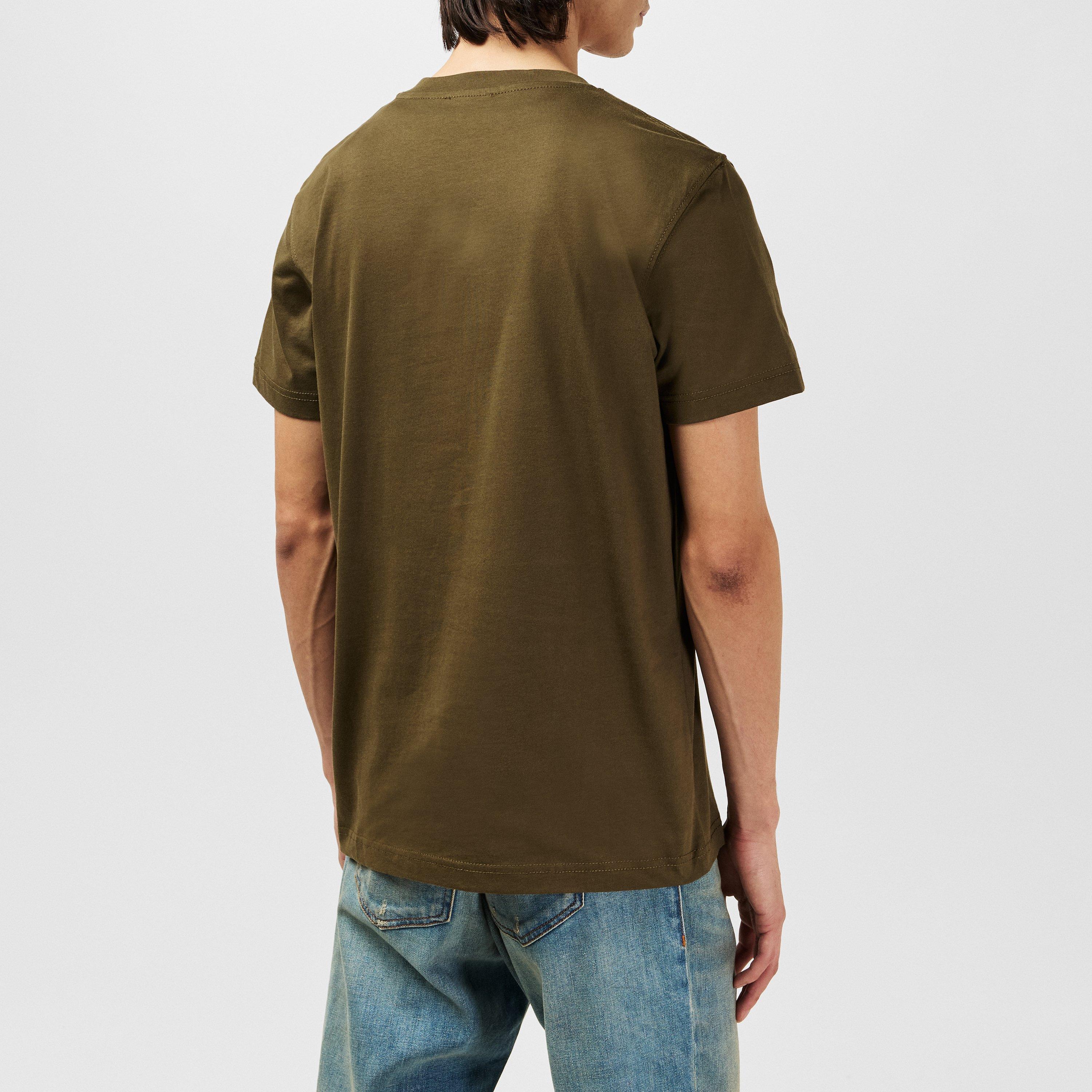 Green 5AF - Diesel - Men's Industry Regular Fit T-Shirt - 3