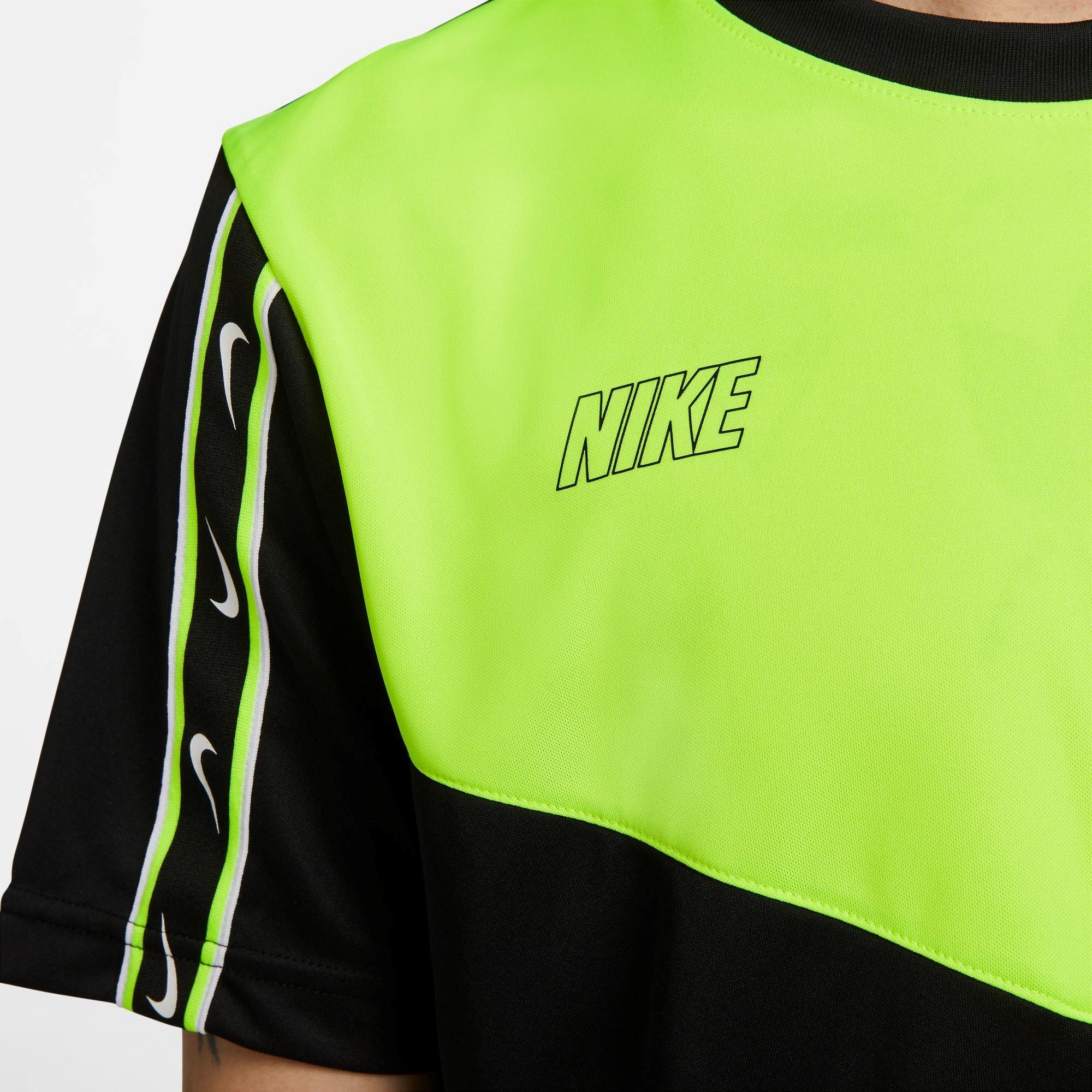 BLACK/VOLT/WHIT - Nike - Sportswear Repeat Men's T-Shirt - 5