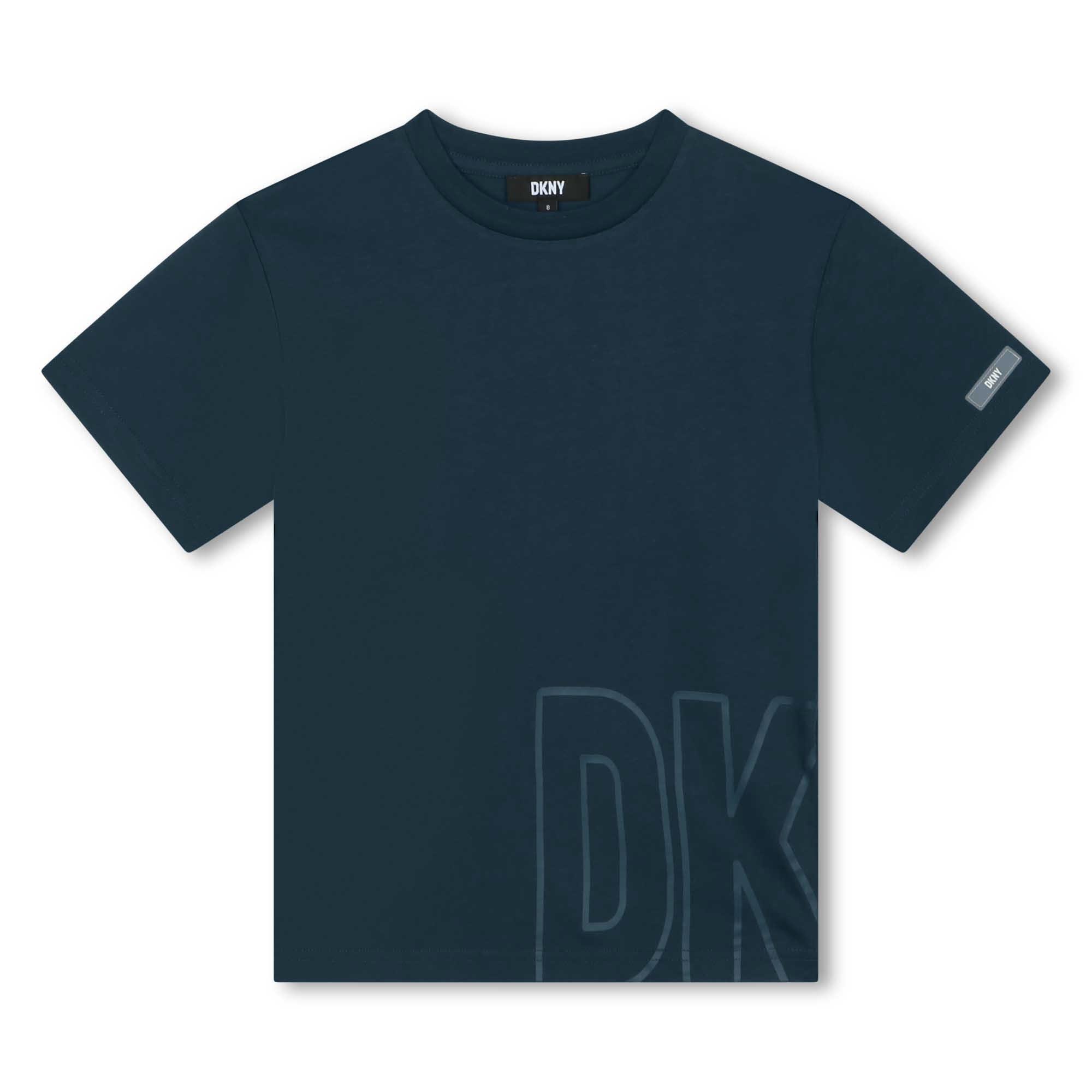 Dkny  Kids ' Logo Print Regular Fit T-Shirt - Navy 84W - 5Y