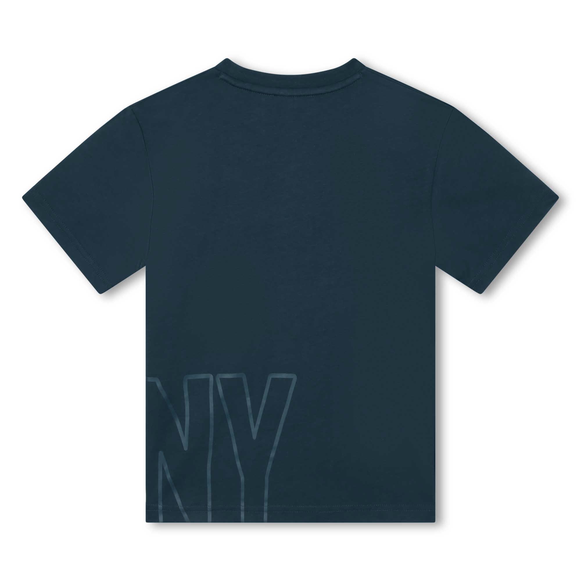 Navy 84W - DKNY - Unisex Kids' Logo Print Regular Fit T-Shirt - 2
