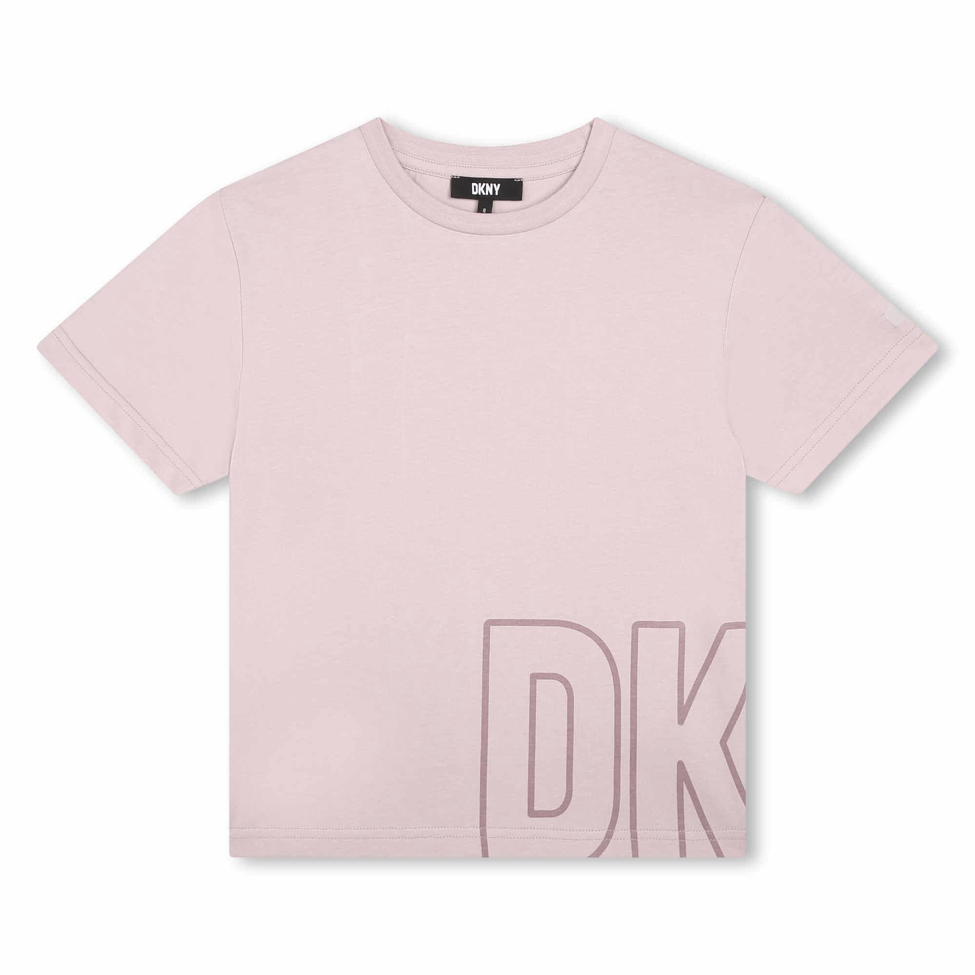 Dkny  Kids ' Logo Print Regular Fit T-Shirt - Lilac 902 - 6Y