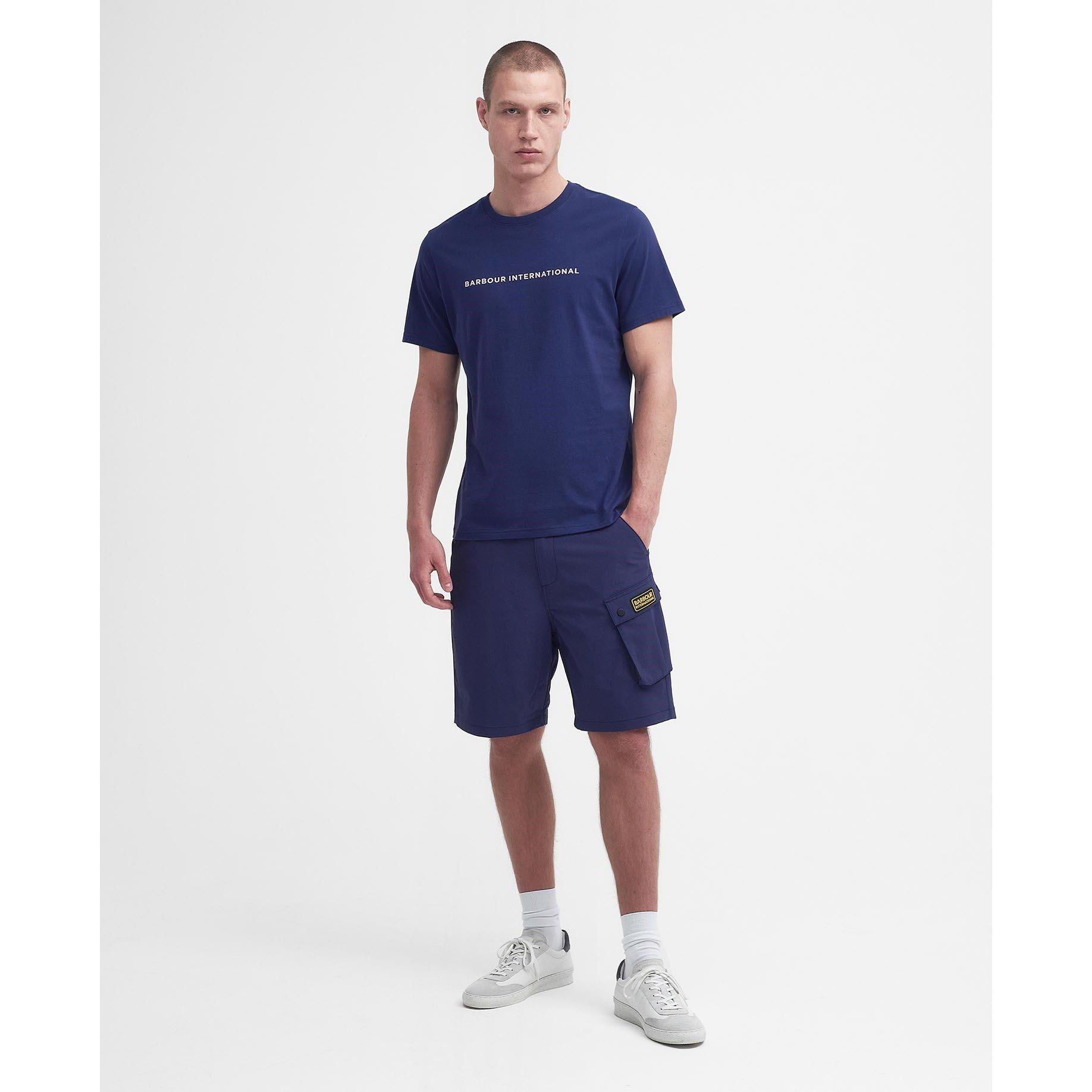 Navy BU53 - Barbour International - Motored T-Shirt - 3