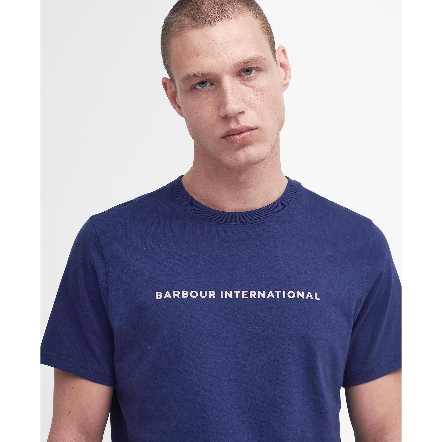 Navy BU53 - Barbour International - Motored T-Shirt - 4