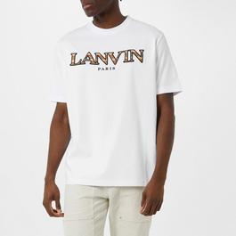 Lanvin Curb Embroidered T Shirt