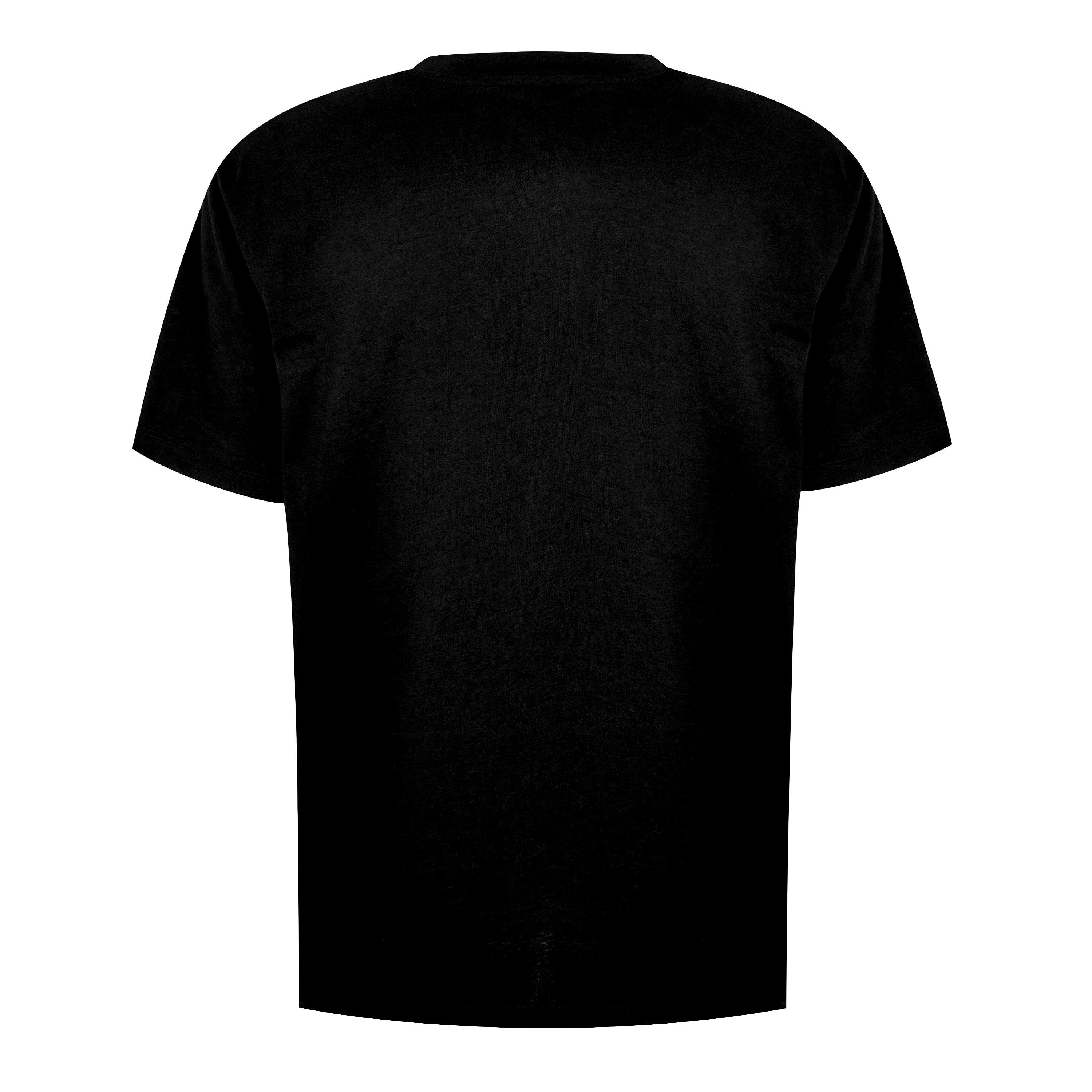 Noir/Blanc EAB - Balmain - Men's Paris Print Logo Cotton T-Shirt - 2