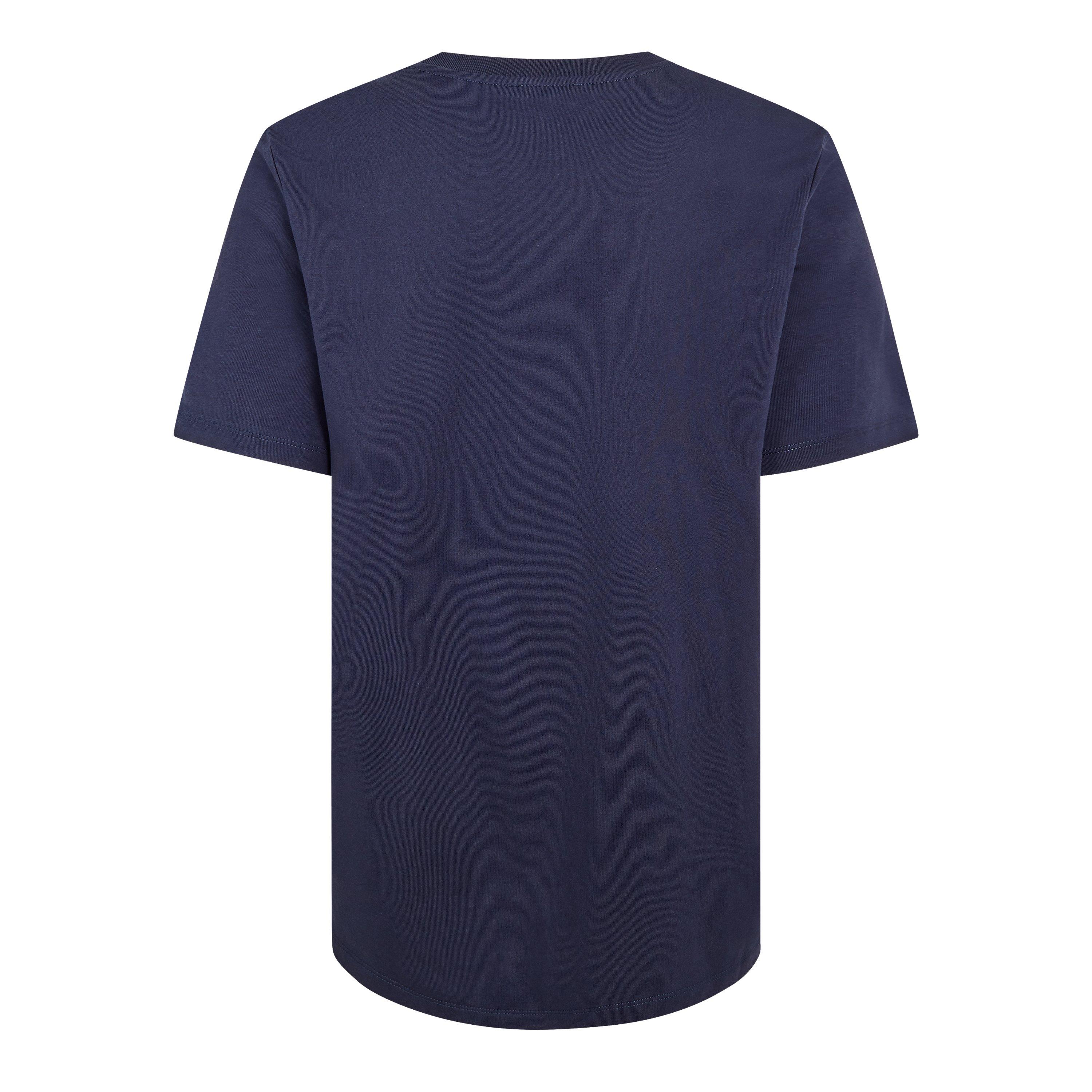Marine - Balmain - Men's Paris Print Logo Cotton T-Shirt - 2