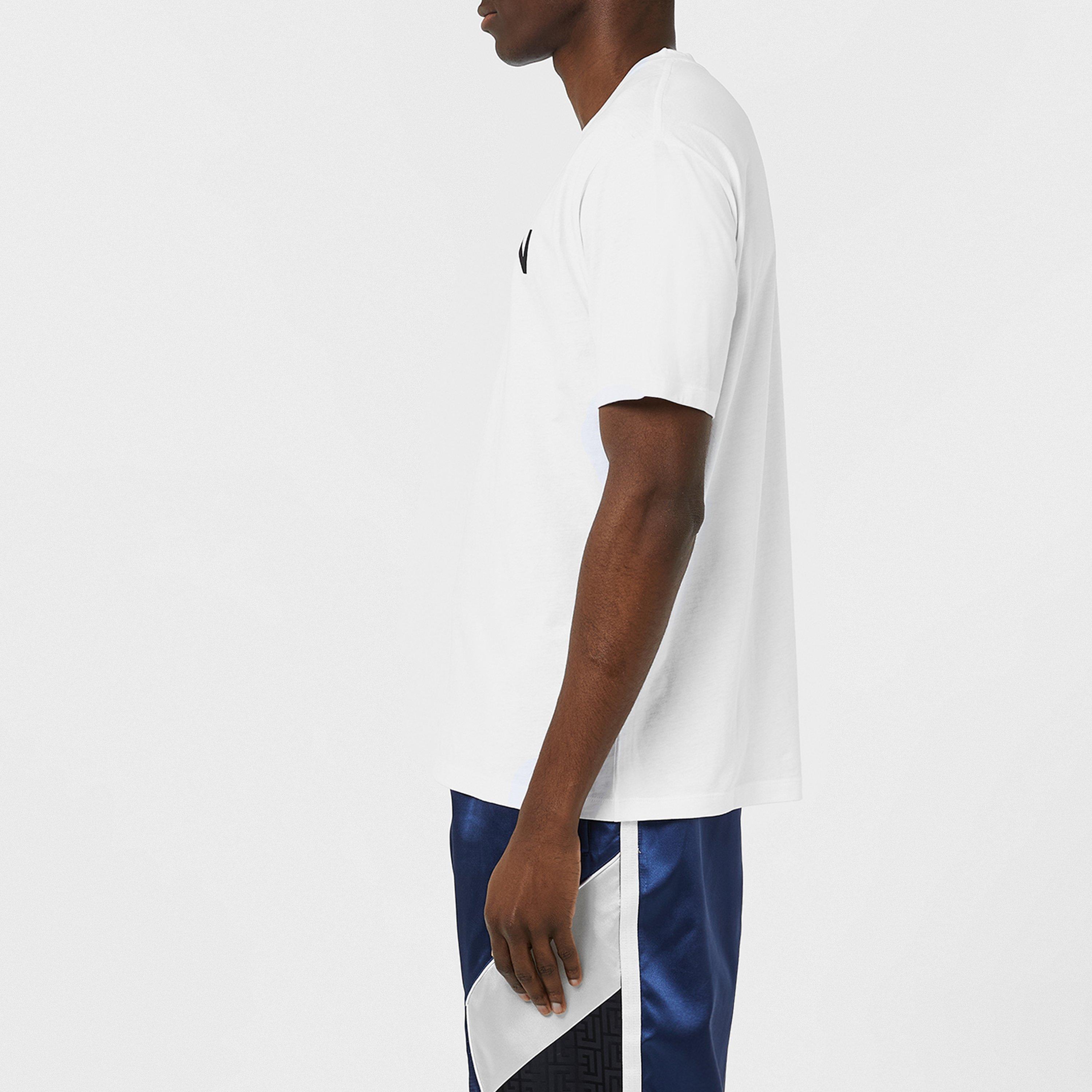 Blanc/Noir GAB - Balmain - Men's Paris Print Logo Cotton T-Shirt - 5