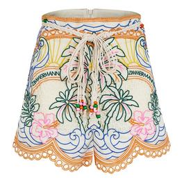 Zimmermann Ginger Tropical Shorts Womens