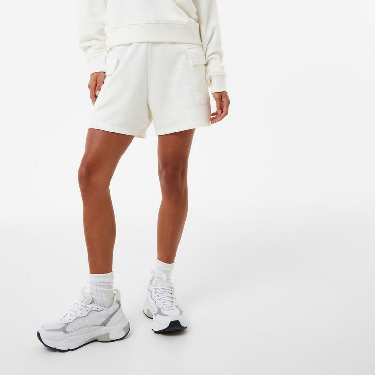 Blanc vintage - Jack Wills - JW Cargo Fleece Textil shorts - 1