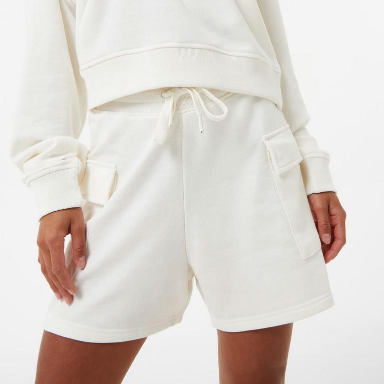 Blanc vintage - Jack Wills - JW Cargo Fleece Textil shorts - 3