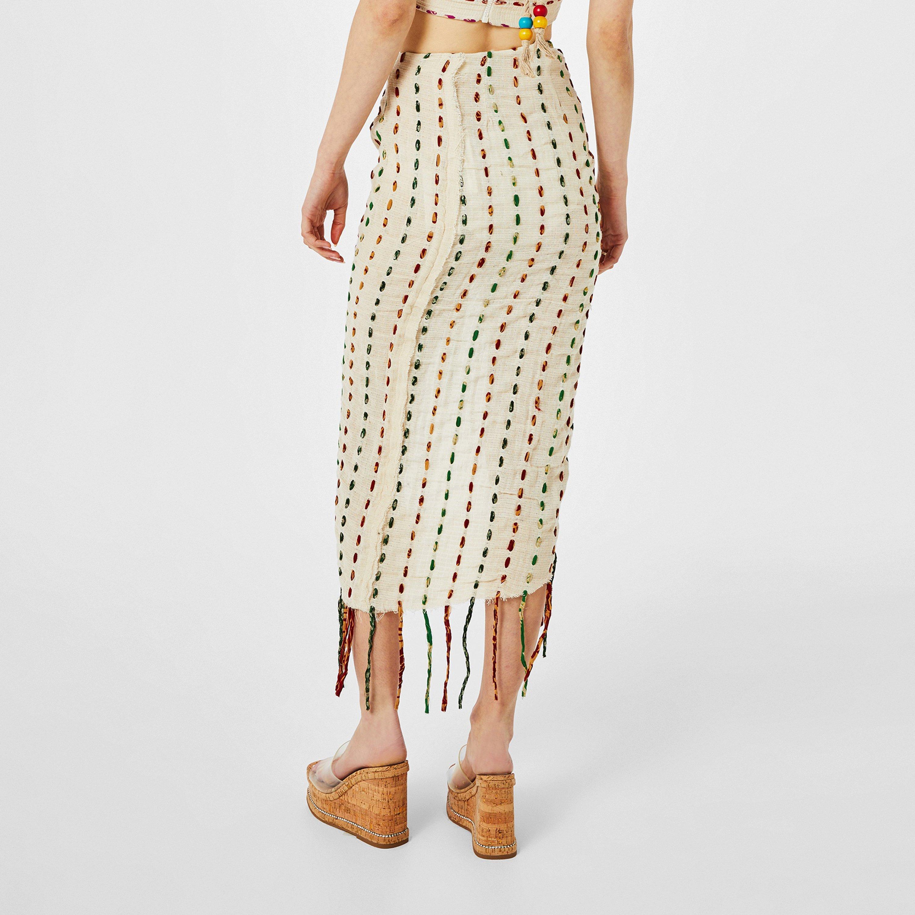 Natural Multi - JBQ - Women's Nova Midi Skirt - 3