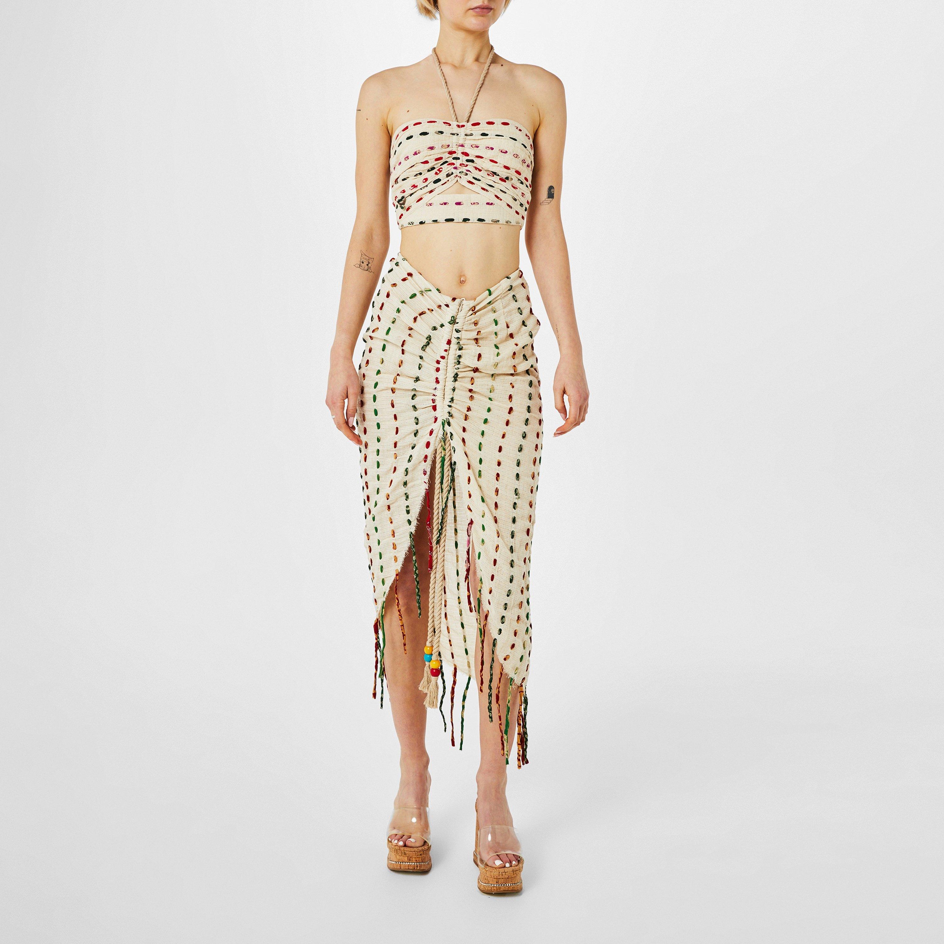 Natural Multi - JBQ - Women's Nova Midi Skirt - 4