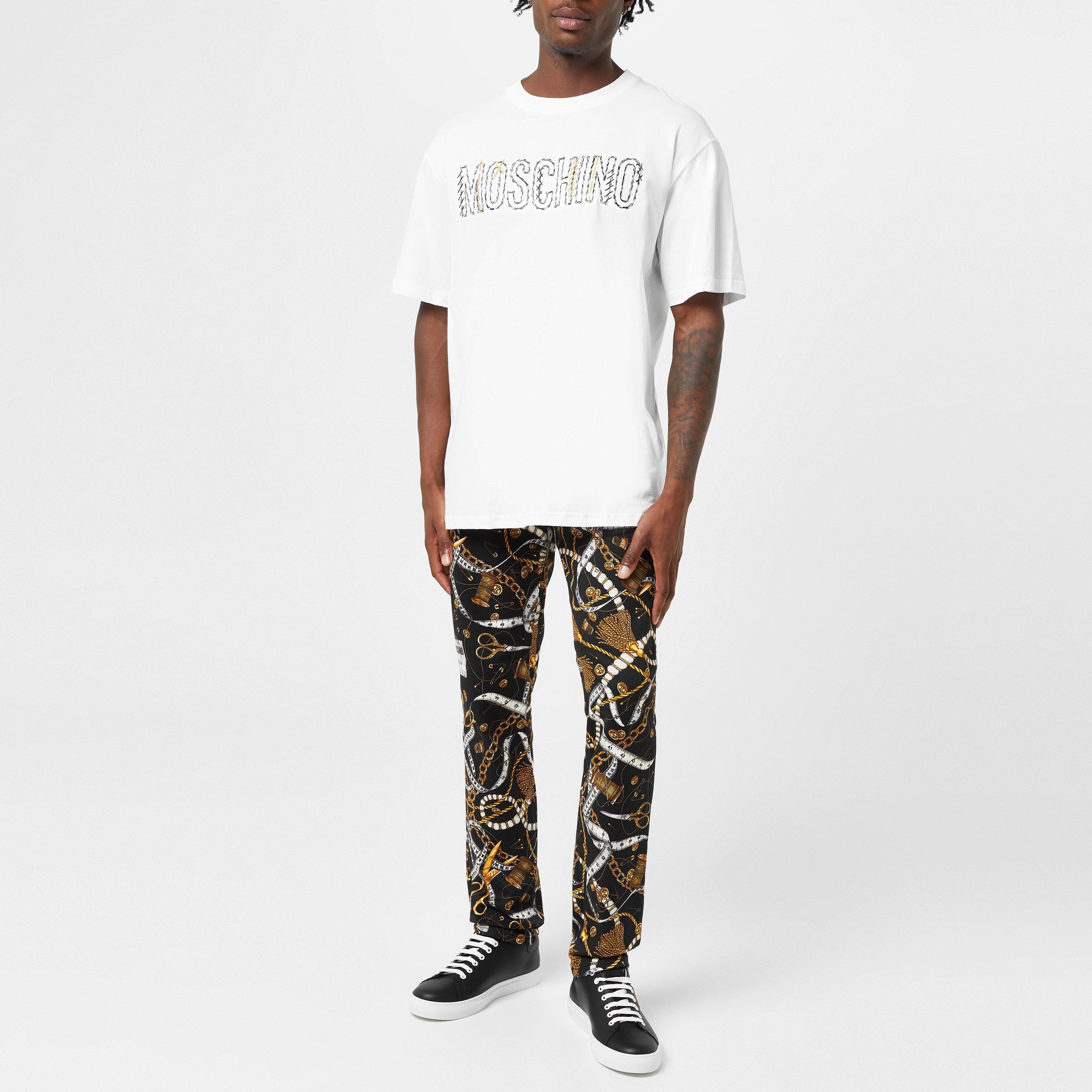 Moschino | Logo Embroidery T-Shirt | Regular Fit T-Shirts