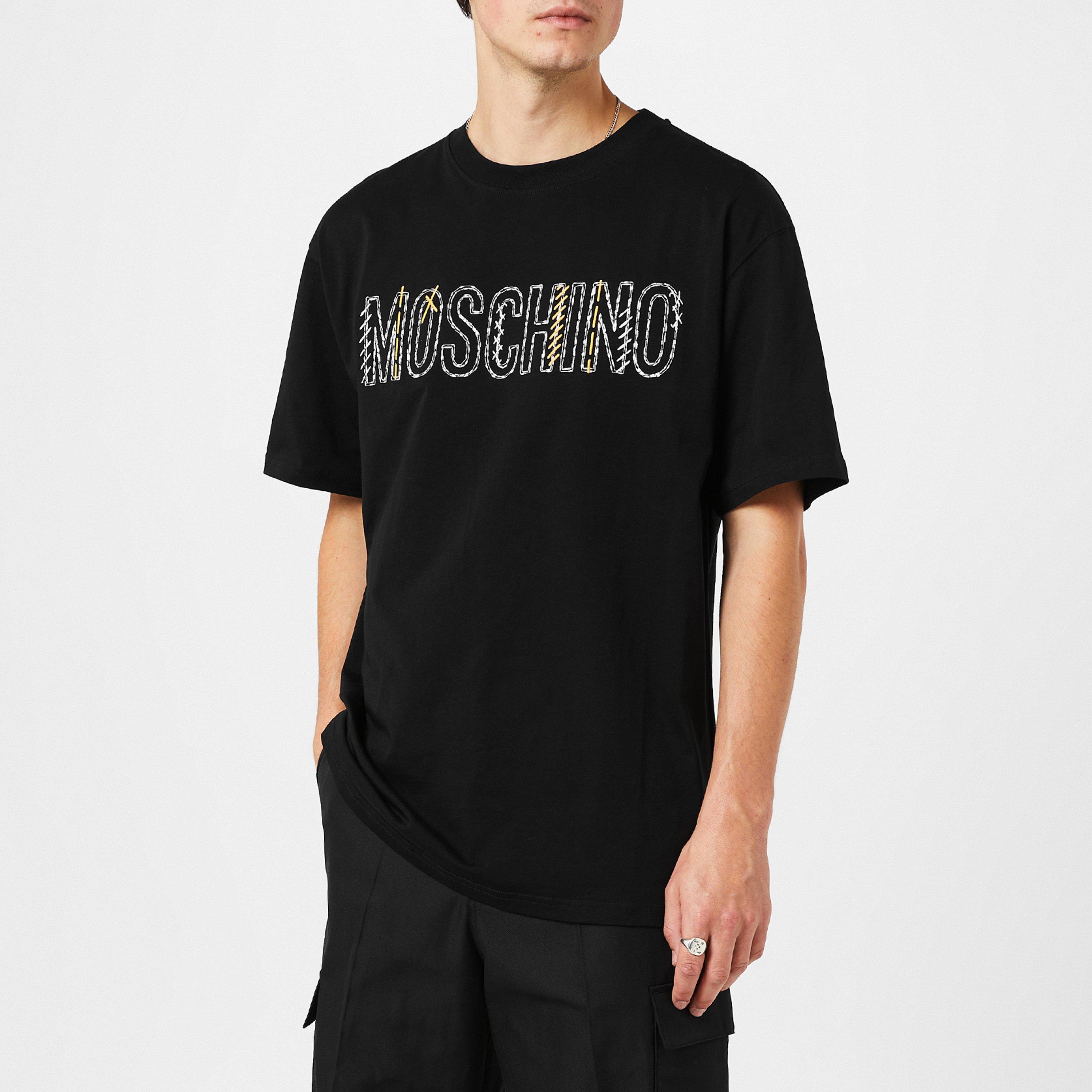 Moschino Logo Embroidery T-Shirt