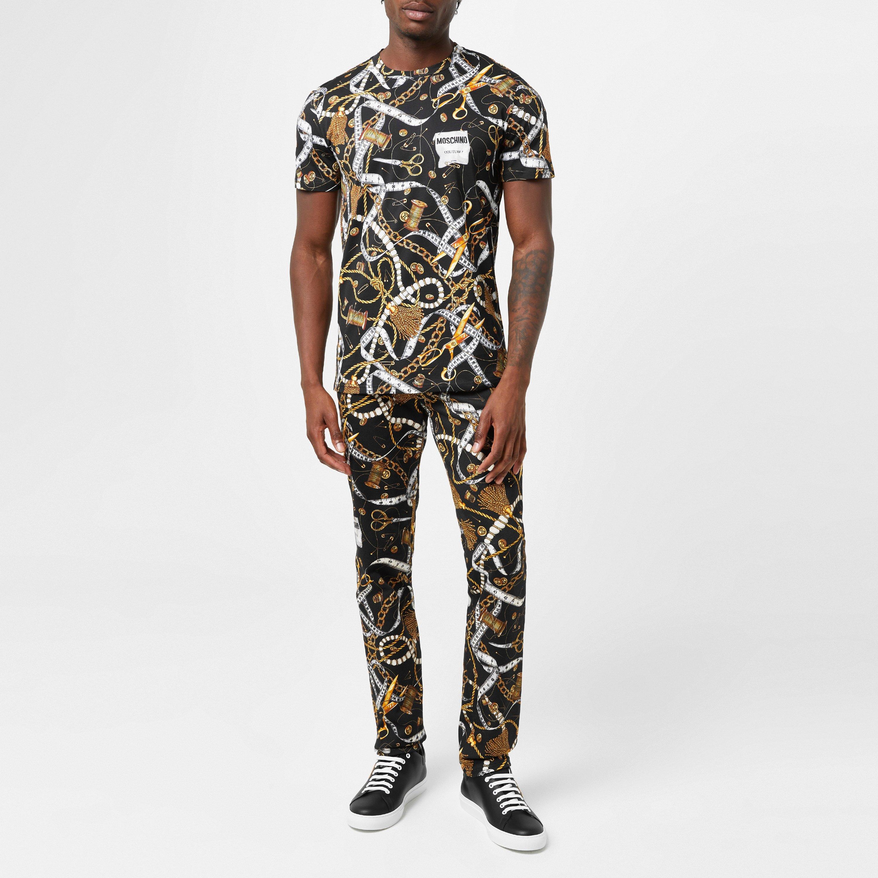 Black - Moschino - Sartorial Print T-Shirt - 2