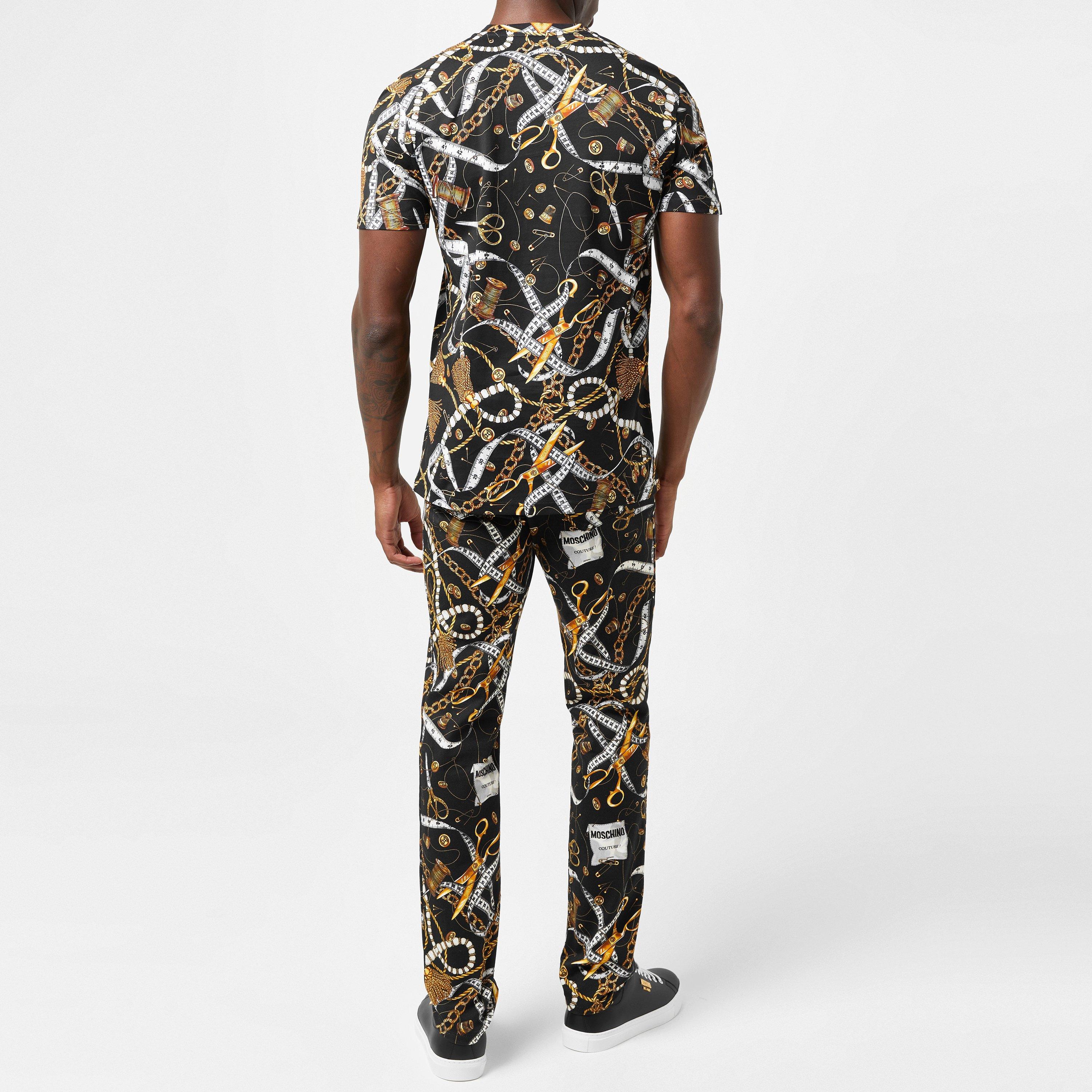 Black - Moschino - Sartorial Print T-Shirt - 3