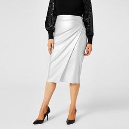 Biba PU Midi Skirt