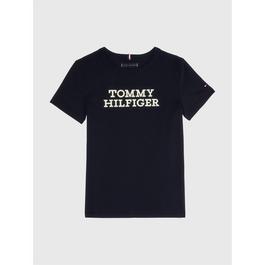 Tommy Hilfiger Logo Peached T Shirt Juniors