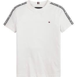 Tommy Hilfiger Stack Logo V Neck T Shirt