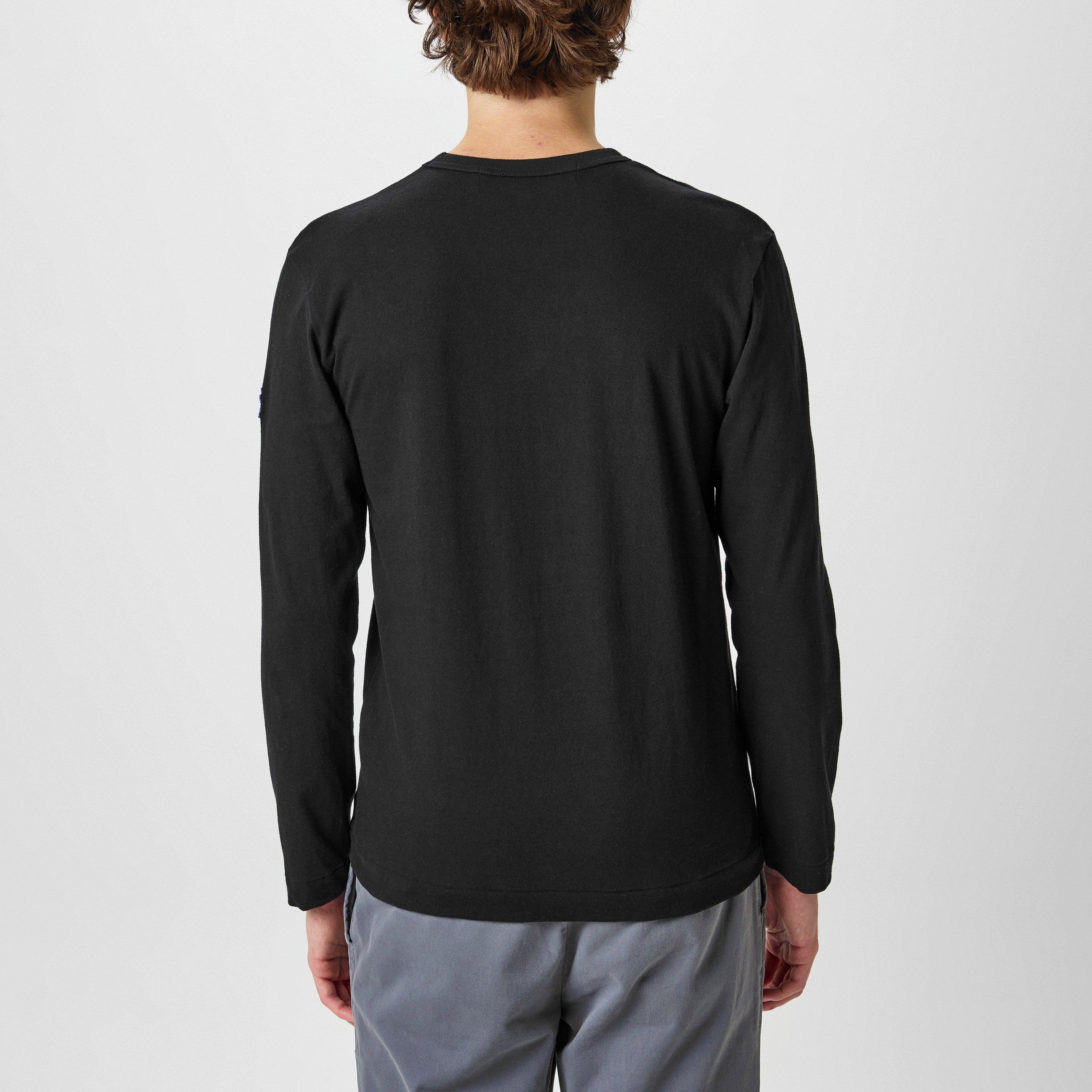Black 1 - Comme des Garcons PLAY - X The Artist Invader Long Sleeve T-Shirt - 2