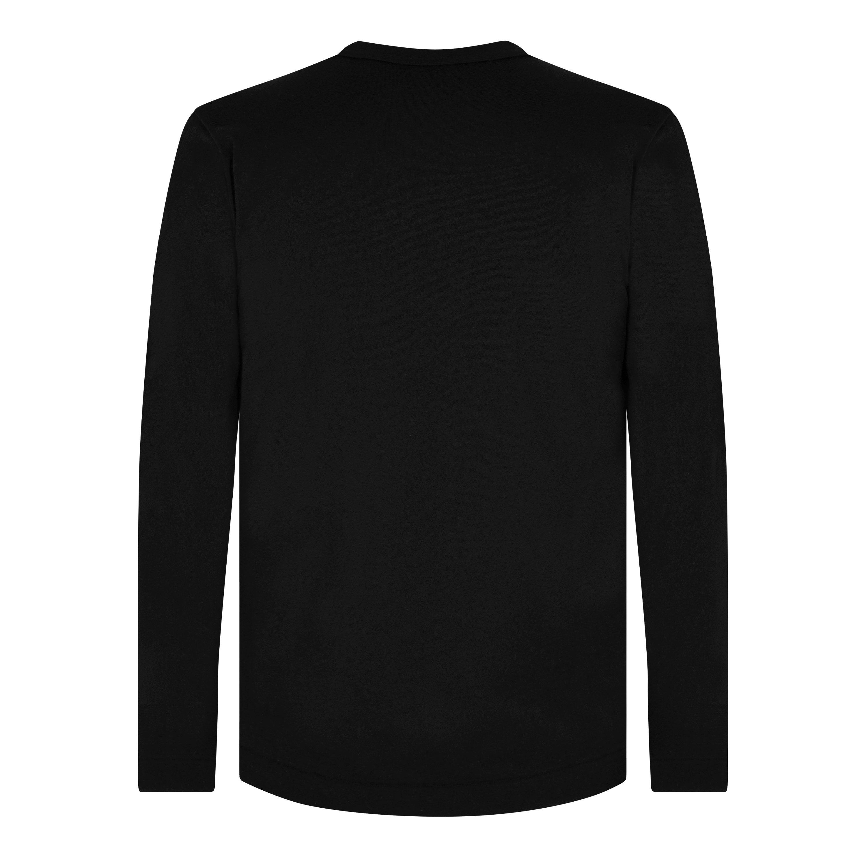 Black 1 - Comme des Garcons PLAY - X The Artist Invader Long Sleeve T-Shirt - 6