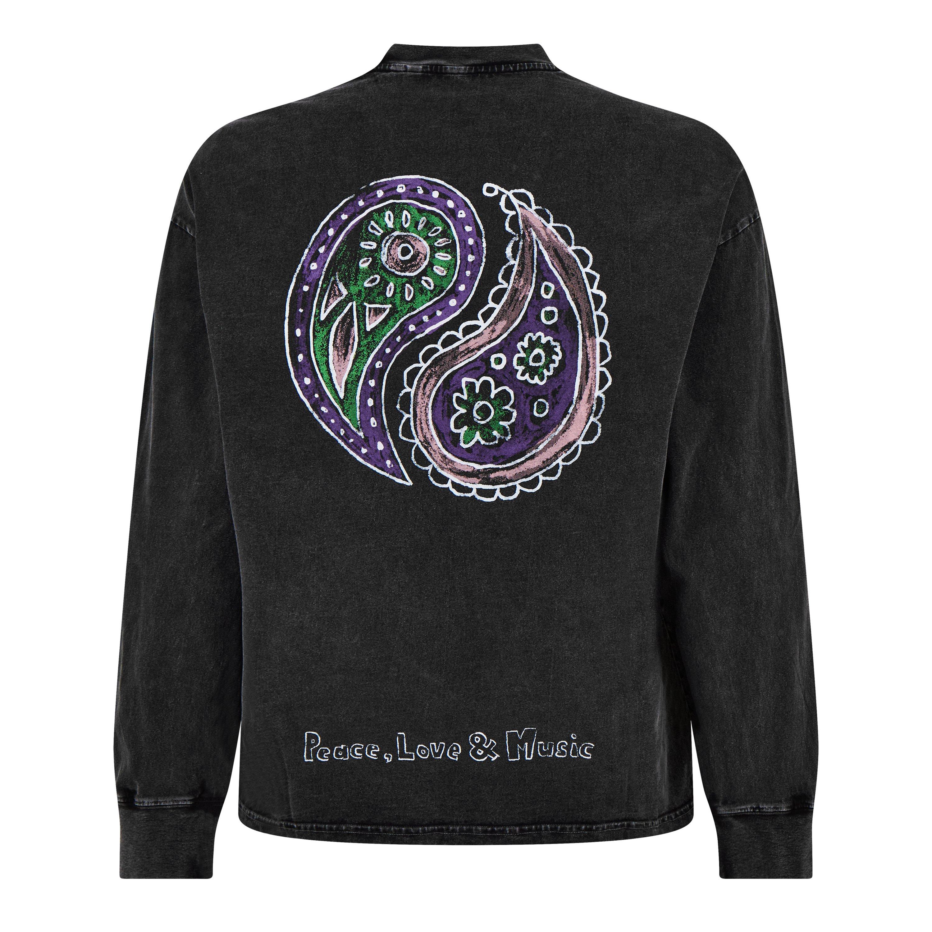 Black CCX - Five CM - Men's Paisley Long Sleeve T-Shirt - 6