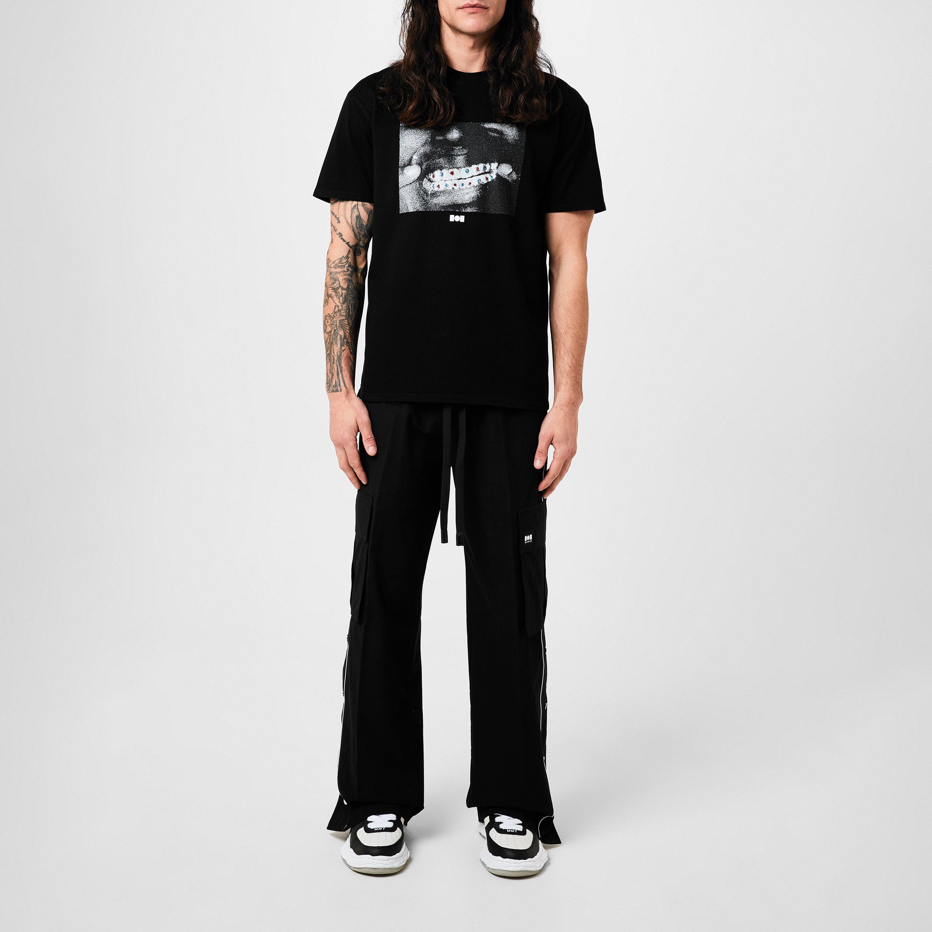 Black - Nahmias - X Kodak Black Grillz Graphic T-Shirt - 4