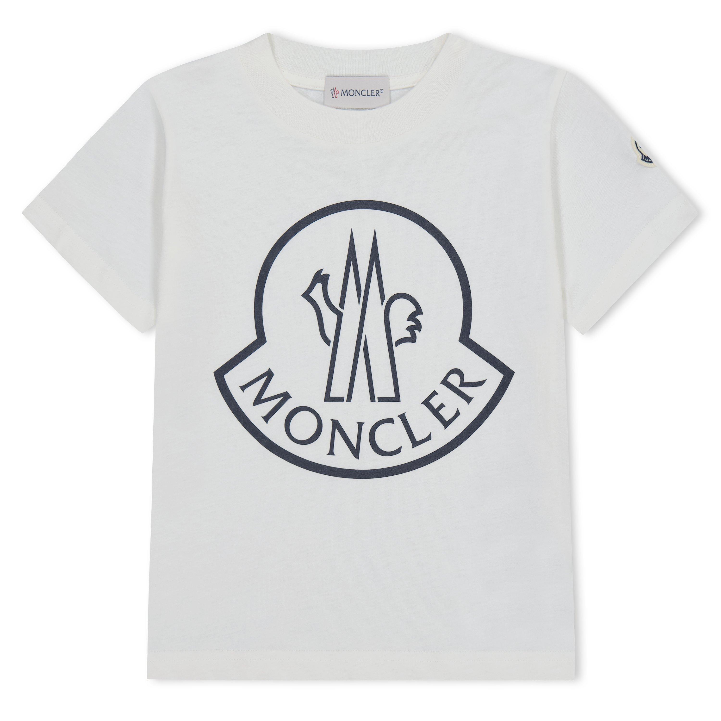 【新品】MONCLERモンクレール ロゴ ベビーTシャツ　2歳　90cm Navy Blue Duck Logo Cotton T-Shirt - Clothing for Children
