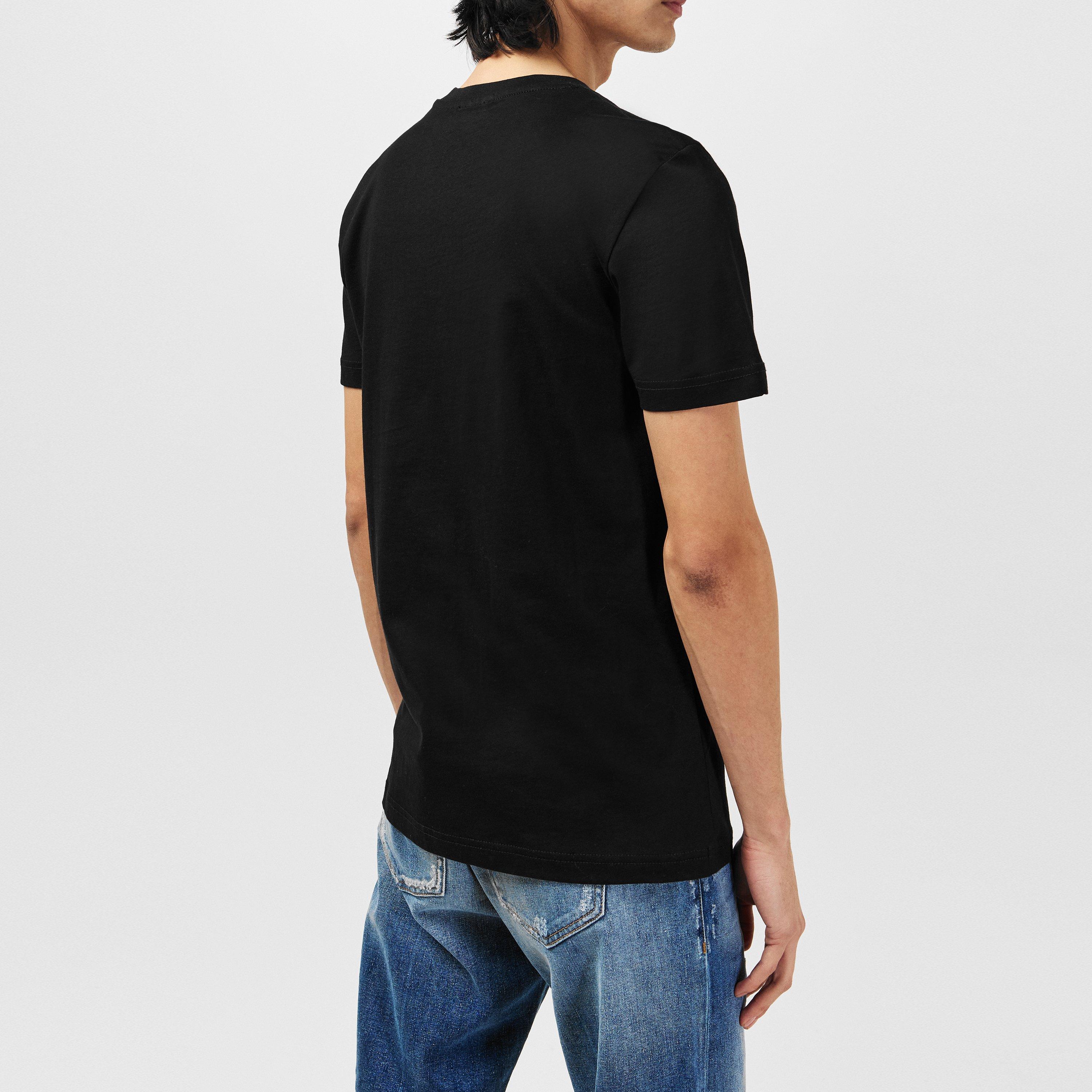 Noir 9XX - Diesel - Men's Water Print Slim Fit T-Shirt - 3