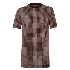 Boss Hugo Boss Micro Patterned Jacquard T Shirt