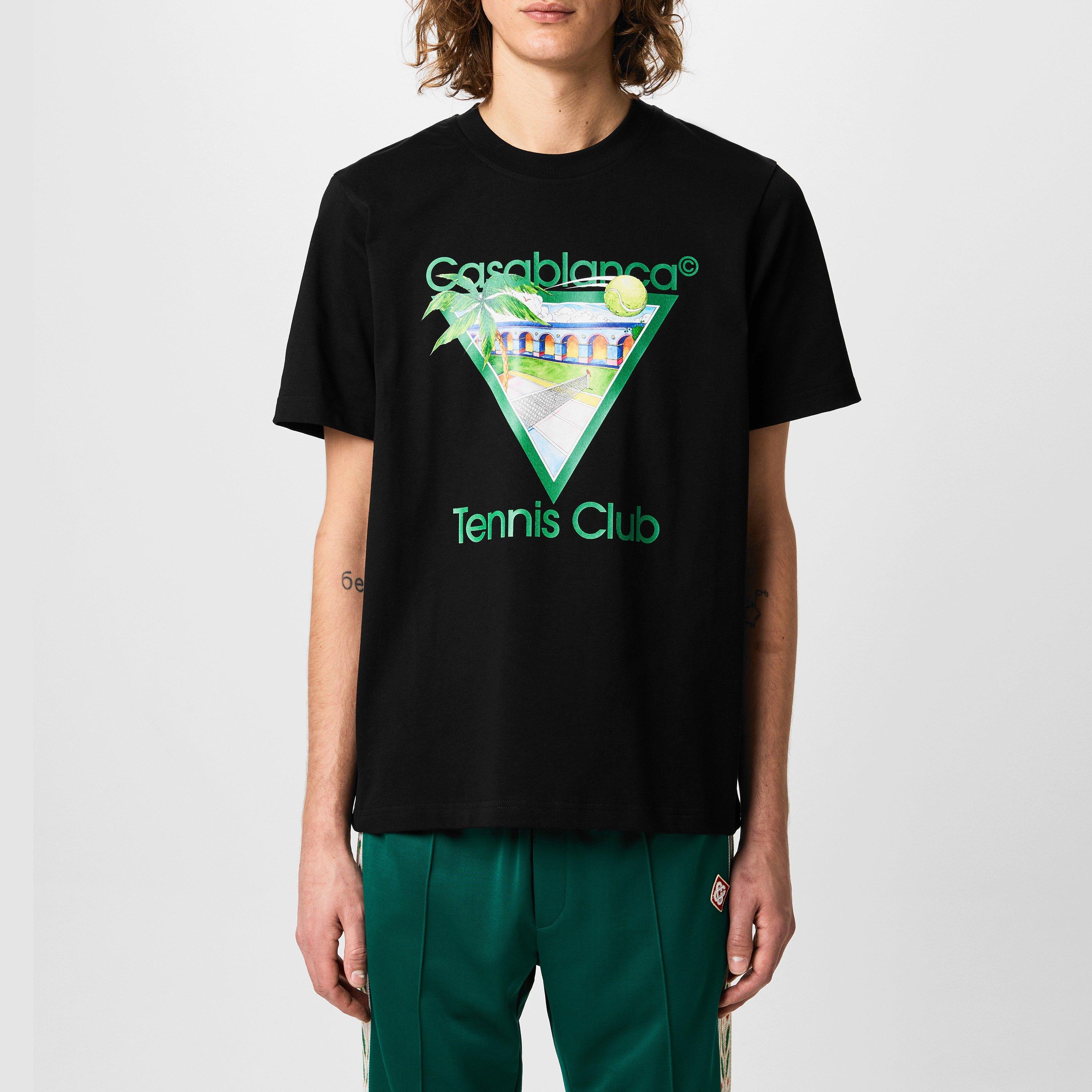 Black - Casablanca - Tennis Club T-Shirt - 1