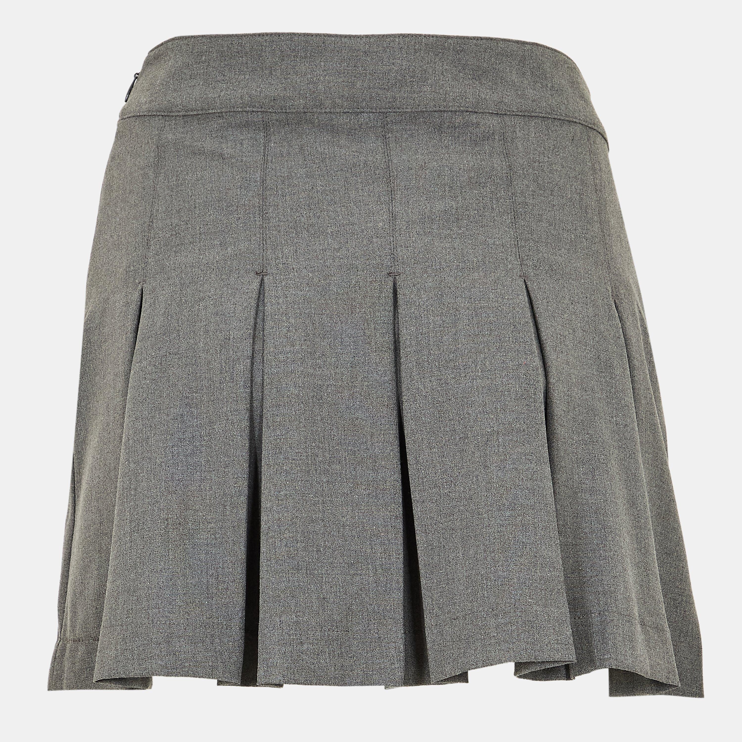 Charcoal - Jack Wills - Tailored Pleated Mini Skirt - 2