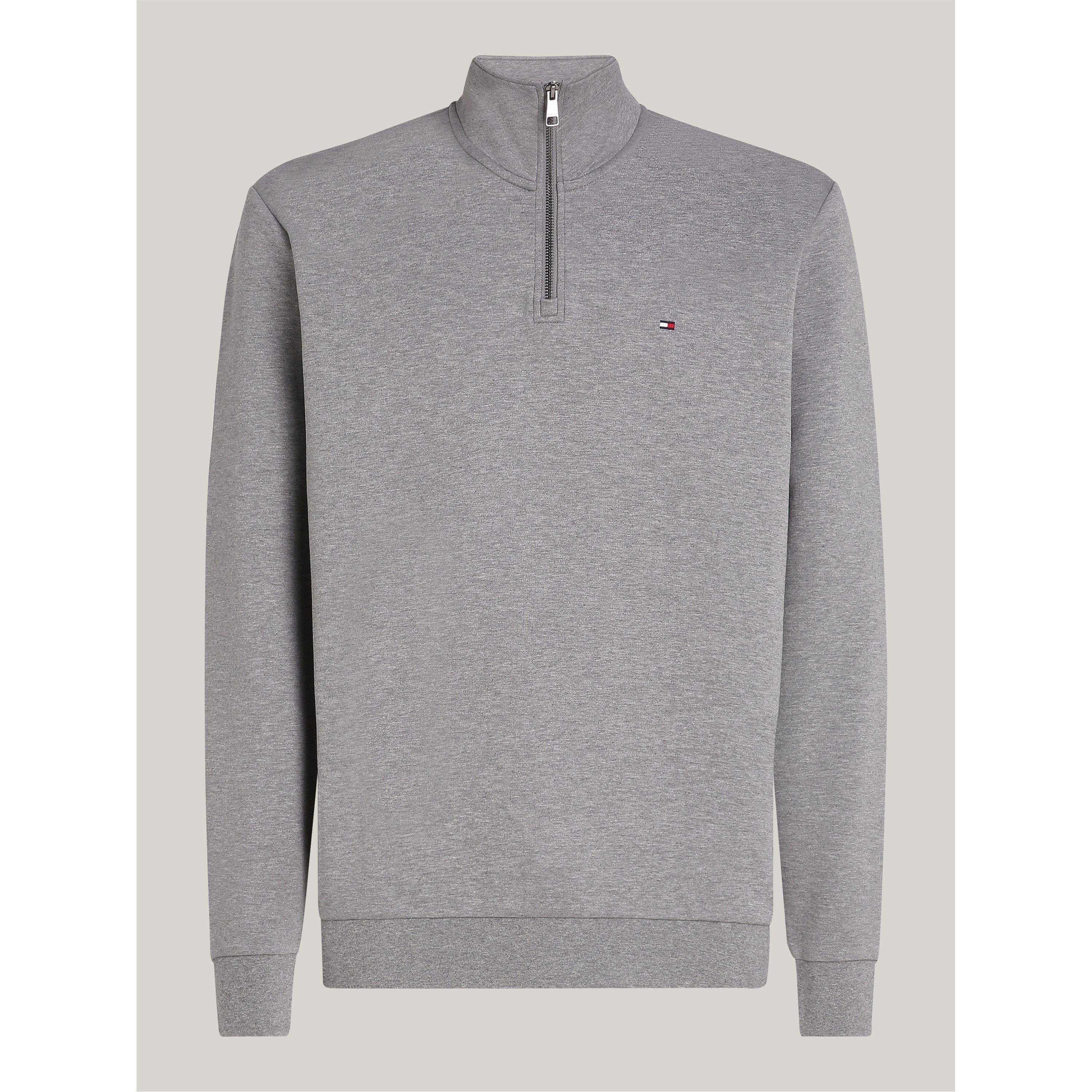 Tommy Hilfiger ESSENTIAL INTECHNO 1/4 ZIP - Medium Grey P91 - XL