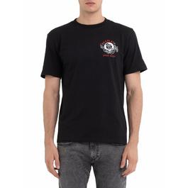 Replay Speed Shop Biker Print T-Shirt