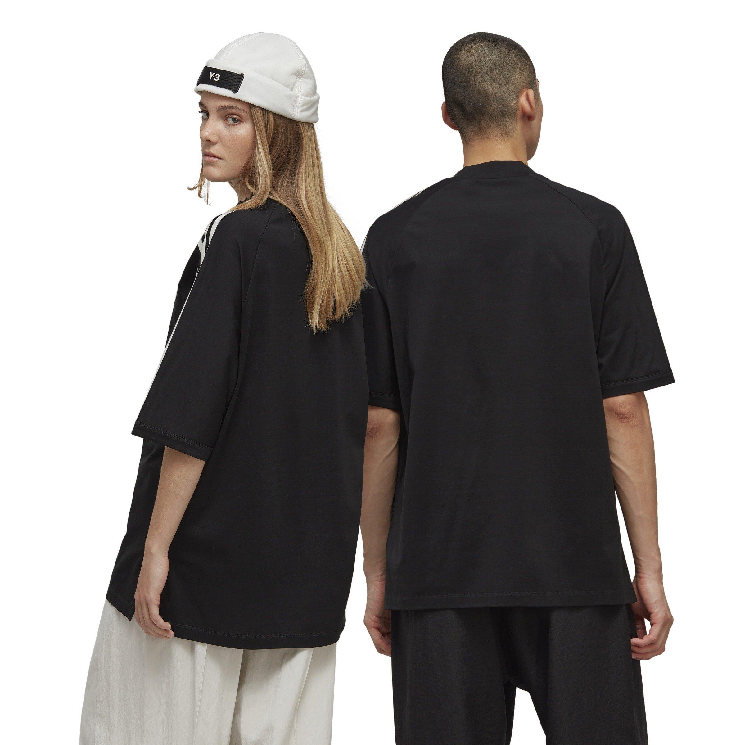 Black/Off White - Y3 - 3-Stripes T-Shirt - 2